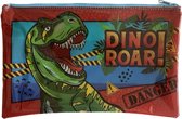 Dinosaurus kinderschaar met XXL etui 24x15cm - papierschaartje - ronde tip