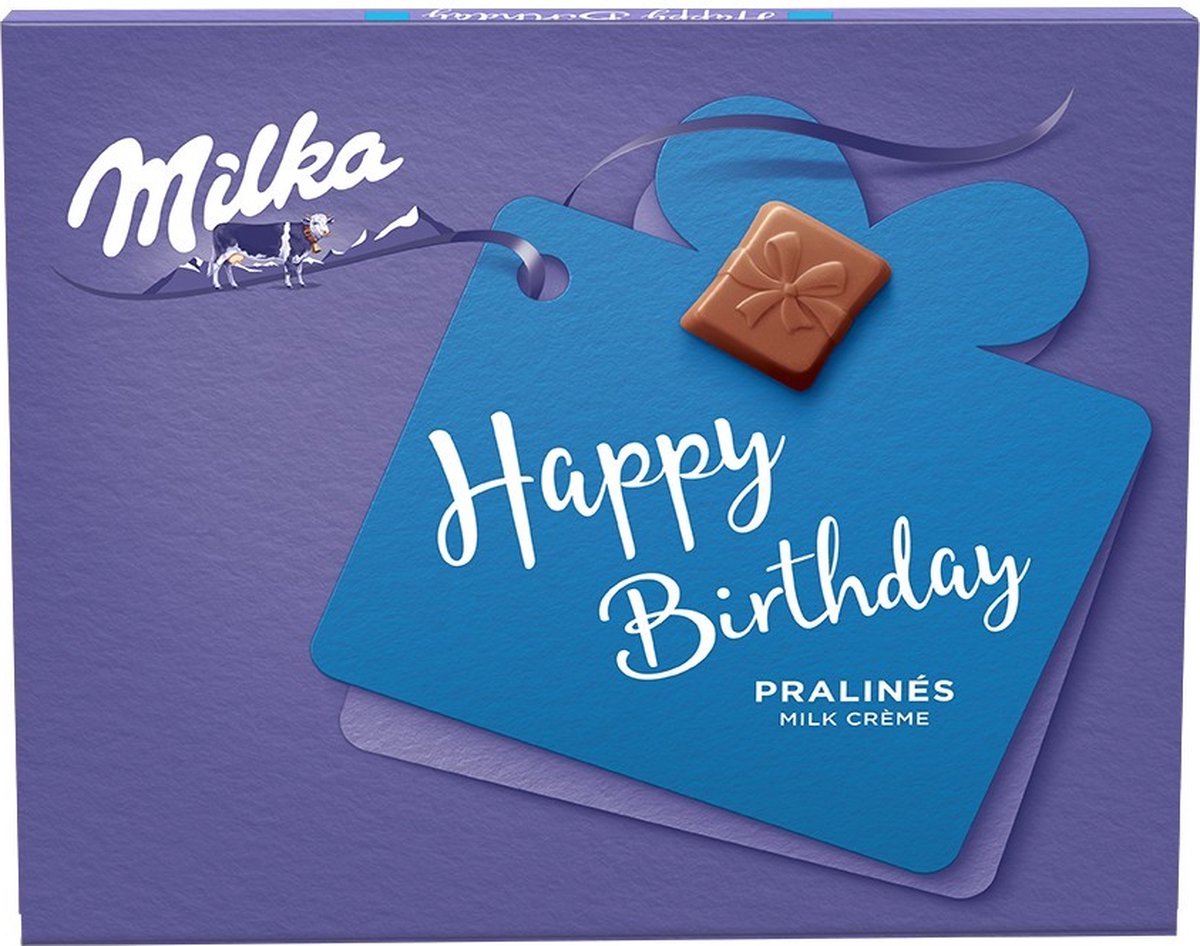 Milka Happy Birthday chocolade pralines 110g