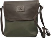 POLDER & DIKE - sac à bandoulière/sac à bandoulière - FLORENCE - vert - Army Green - cuir véritable