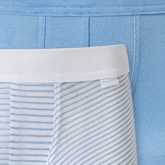 Schiesser ESSENTIALS FEINRIPP - 4ER PACK - Slip - blau/blauw