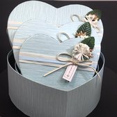 blauw hartvormig geschenkdoos voor vrienden/geliefden/kerstpakket