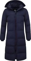 Doudoune Femme Longue Sur Mesure - 8606 - Blauw