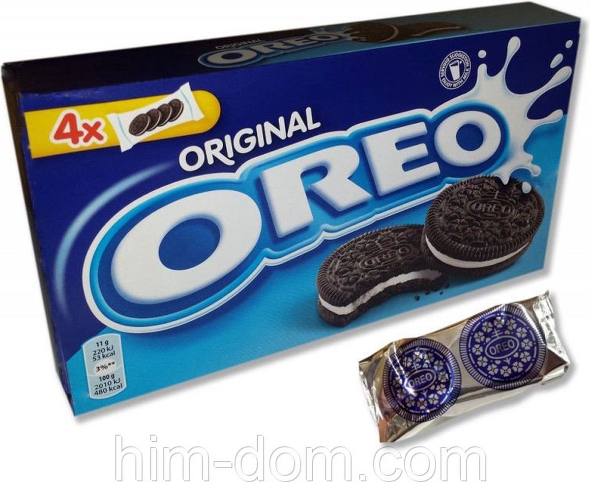 Oreo - Original - biscuits - paquet de 4 - Biscuits au cacao fourrés à ...