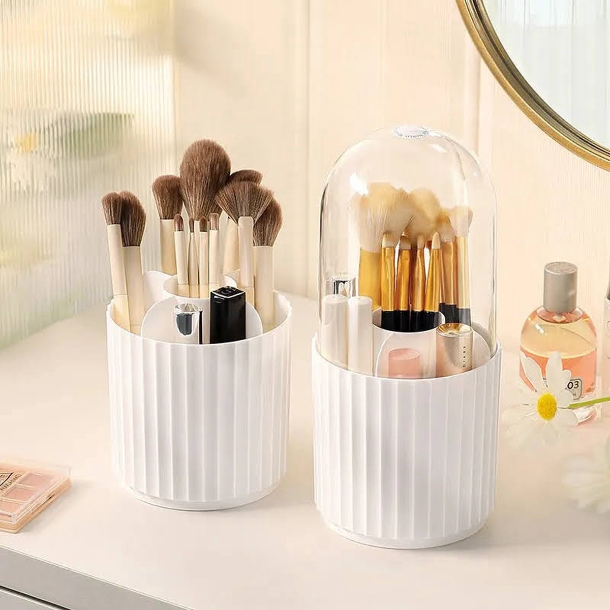 Make up organizer -Make up kwasten organizer-kwasten opberger-trendy-kwasten houder