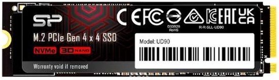 Silicon Power - UD90 - Interne SSD - PCIe Gen4x4 - NVMe M.2 2280 - 1TB