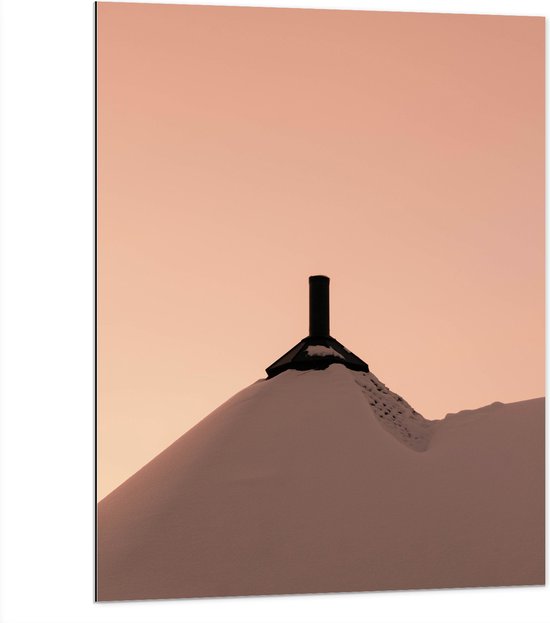 Dibond - Top - Sneeuw - Lucht - 75x100 cm Foto op Aluminium (Met Ophangsysteem)