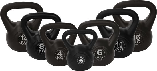 Tunturi PVC Kettle Bell - Kettlebell - 6 kg - Incl. gratis fitness app - Tunturi