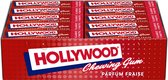 Hollywood kauwgom - Strawberry - aardbei - 31g x 20