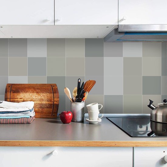 FoLIESEN - Tegelstickers 15x15 cm | Zelfklevende tegelfolie voor badkamer, keuken en toilet I Krasbestendig en verwijderbaar | 50 sticker tiles FoLIESEN - Tegelstickers 15x15 cm | Zelfklevende tegelfolie voor badkamer, keuken en toilet I Krasbestendig en verwijderbaar | 50 sticker tiles