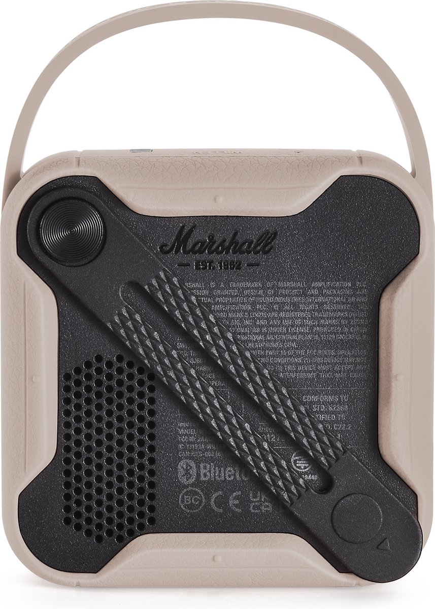 Coque en Siliconen adaptée pour Marshall Willen - Enceinte Bluetooth -  Crème