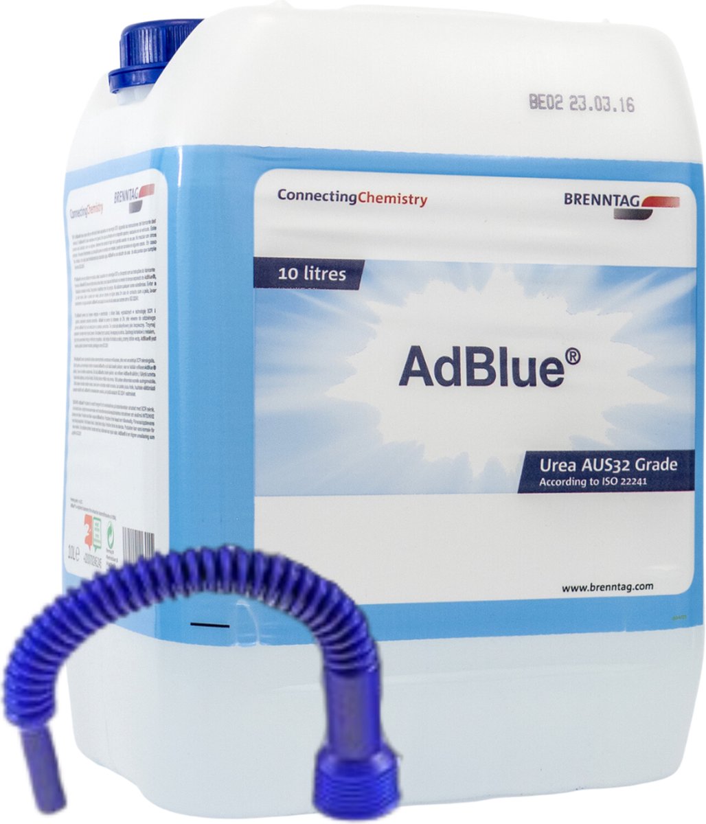 Adblue 10 liter - Inclusief Handige Vulslang - ISO 22241 gecertificeerd -  UREA AUS32