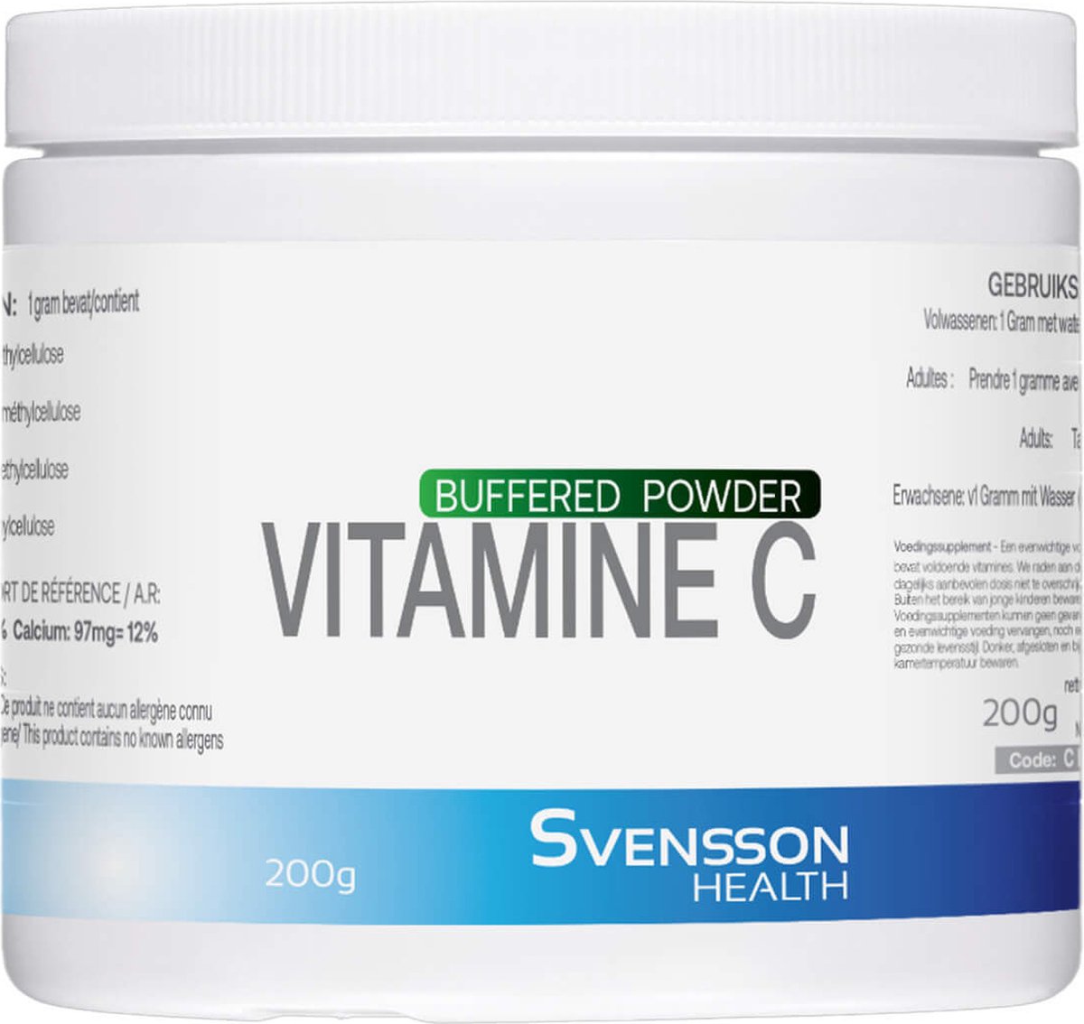 Svensson - Vitamine C poeder - Calcium Ascorbaat 200 g