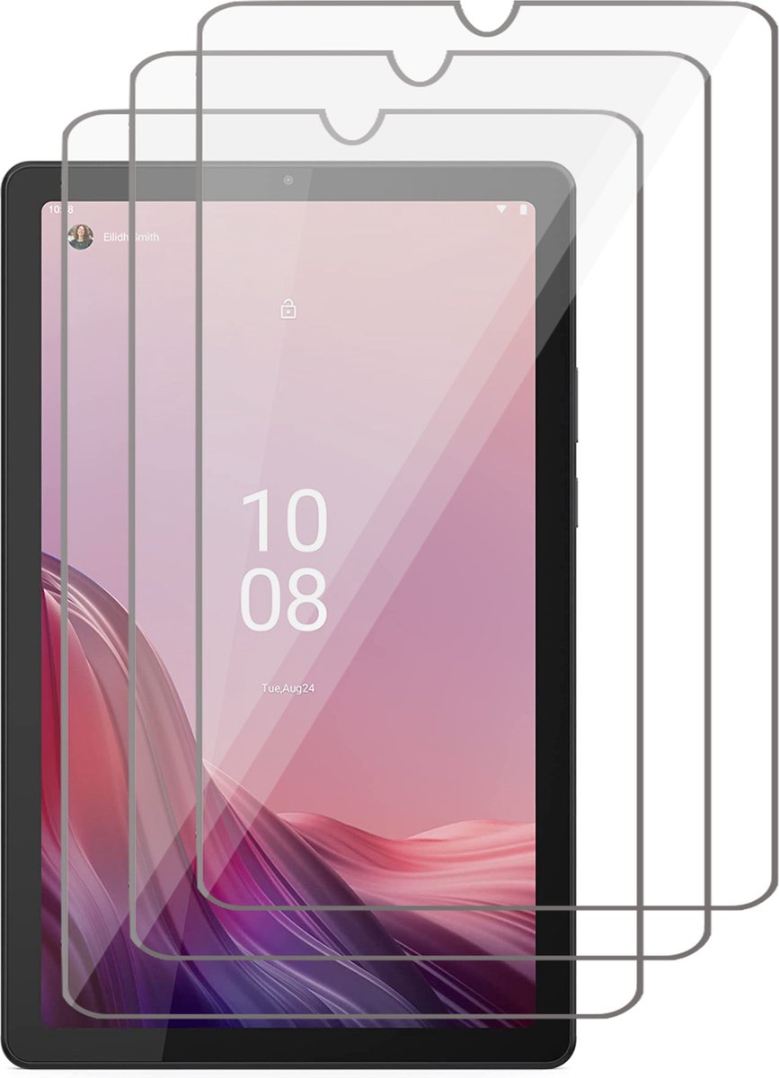 Screenprotector geschikt voor Lenovo Tab M9 - 3x Gehard Glas Screen Protector GlassGuard
