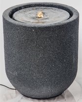 HEISSNER-Terrasfontein-met-LED-cilinder-41x41x45-cm-zwart