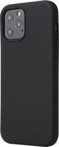 Hoesje Geschikt voor Apple iPhone 12 (Pro) TPU back cover/ achterkant hoesje kleur Zwart