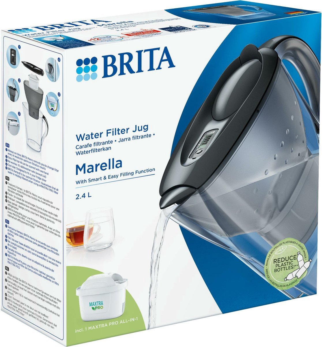 Buvez une eau du robinet plus pure* avec BRITA ! Découvrez notre carafe  filtrante BRITA Marella XL 