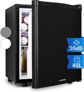 Klarstein Happy Hour 45 Koelkast Minibar Drankkoelkast - Mini-Koelkast - Inhoud: 45 Liter - Energielabel F - 4 Niveaus - Flessenvak Tot 2 Liter - Bedrijfsgeluid: 26 dB - Wit