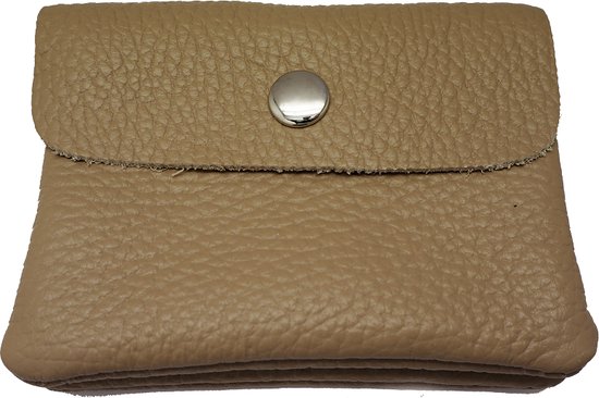 Bijoutheek Portefeuille femme en cuir italien beige