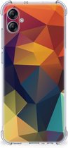 Hoesje maken Geschikt voor Samsung Galaxy A04e GSM Hoesje met doorzichtige rand Polygon Color