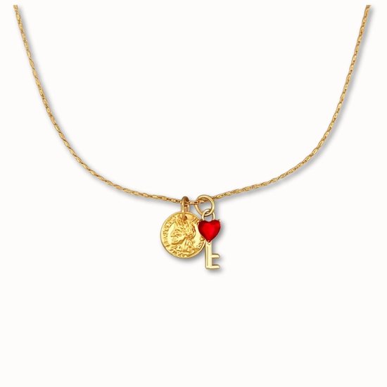 Bijoux ByNouck - Collier Love & Luck - Bijoux - Collier Femme - Plaqué Or - Love - Collier