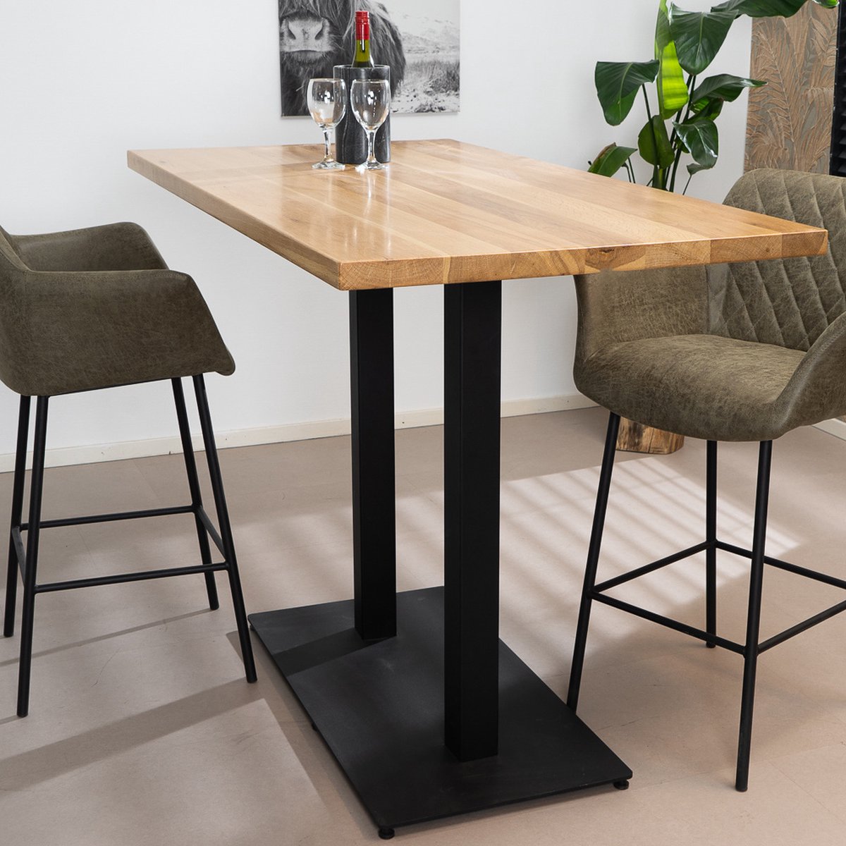 Bronx71 Bartafel Sven eikenhout 160 x 80 x 109 cm Bruin