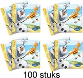 Procos - Disney Frozen - Servetten - Papier - Olaf - 33 x 33Cm - 100 Stuks.