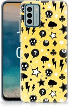 Silicone Back Cover Nokia G22 Telefoon Hoesje Punk Yellow