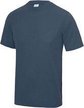 Vegan T-shirt met korte mouwen Cool T 'Airforce Blue' - M