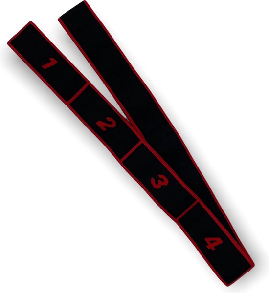 Padisport - Stretch Elastiek - Rood - Stretch Elastiek Fitness - Stretch Elastiek Band - Leniger Worden - Fitness Elastiek van Merkloos — afbeelding 4