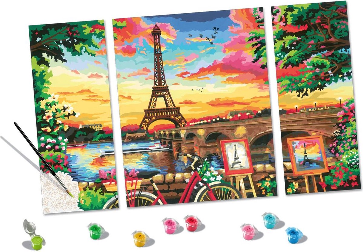 Ravensburger CreArt Spring in Paris - Peinture par numéro pour adultes -  Hobby Kit