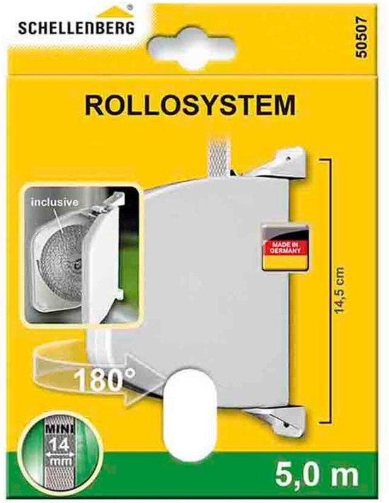 Sangle De Remplacement Pour Volet Roulant - 5 Mètres, Largeur 14mm - Enrouleur Inclus - Kit De Réparation Robuste