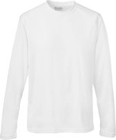 Unisex T-shirt met lange mouwen Cool T 'Arctic White' - S