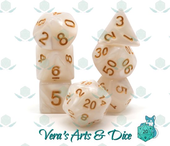 6 Vlakken Dobbelsteen Transparant Blauw met Witte Stippen 12mm