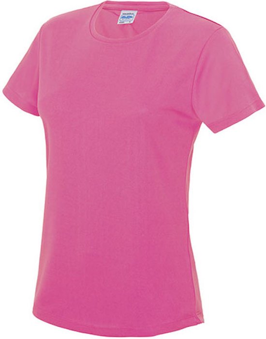 Dames sportshirt met korte mouwen 'Cool T' Electric Pink - XL