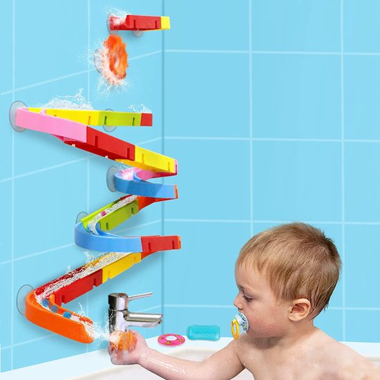 Jouets de bain - Jouets aquatiques - Enfants - Bricolage, 38 pièces, piste  à billes