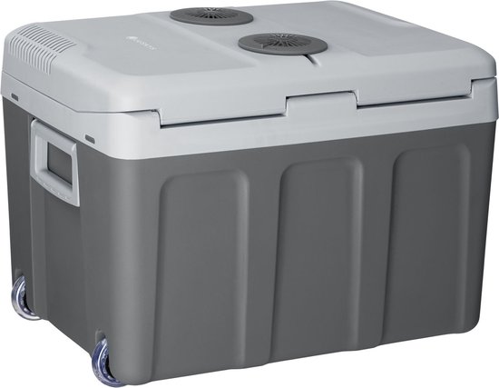 Foto: Elektronische koelbox noordpool 40 liter grijs 12 v 230 v aansluiting