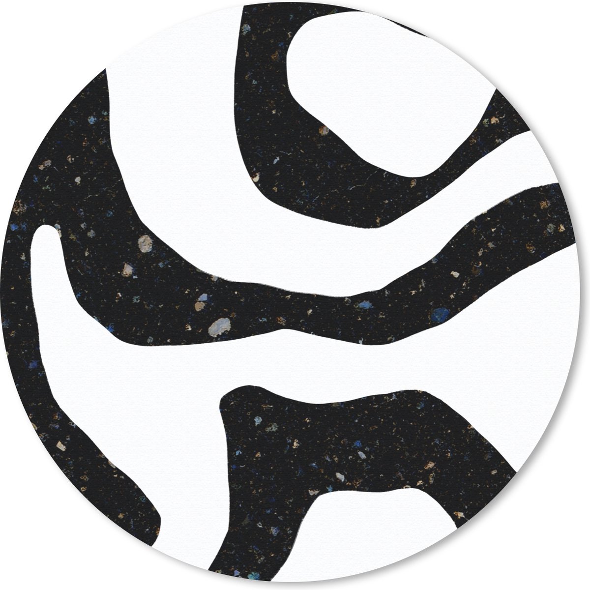 Muismat rond 30x30 cm - Mousepad Abstract - Minimalisme - Design - Ronde muismatten