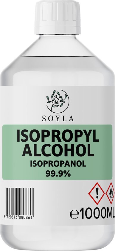 Isopropanol - Isopropyl Alcohol - IPA - 99,9% zuiver - 1000ml - 1L - 1 liter
