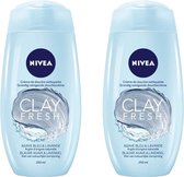 NIVEA Clay Fresh - Blue Agave & Lavender - 2 x 250 ml