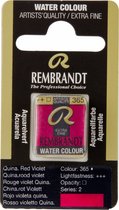 Rembrandt water colour napje Quinacridone Red Violet (365)
