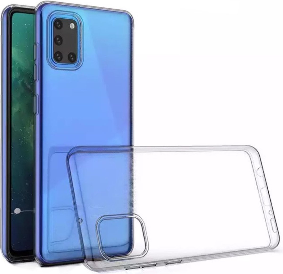 Hoesje Geschikt voor Samsung Galaxy A31 silicone back cover/Transparant hoesje