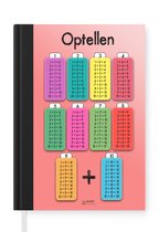 Notitieboek - Schrijfboek - Kinderkamer - Optellen - Rekenen - Jongens - Meisjes - Kinderen - Kids - Notitieboekje klein - A5 formaat - Schrijfblok