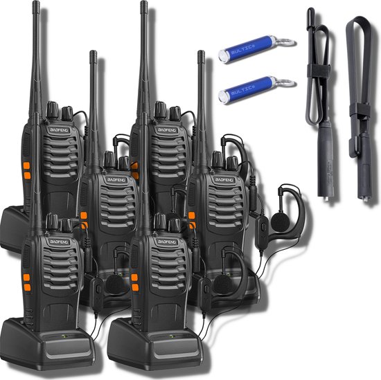 Set de talkie-walkie professionnel - 6 Lampes de poche de poche multic et  6... | bol