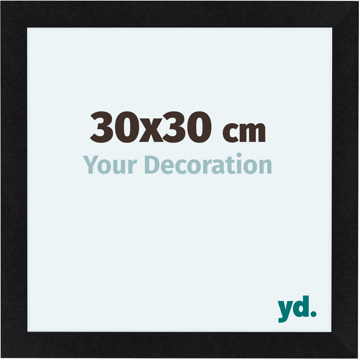 yd. Your Decoration - Fotolijst 30x30 cm - MDF - Zwart Mat - Como
