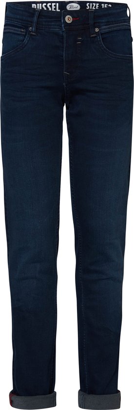 Petrol Industries - Jongens Russel Regular Tapered Fit Jeans Blackfoot - Blauw - Maat 146