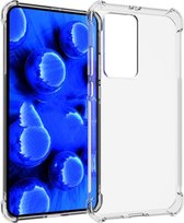 Hoesje Geschikt voor Huawei P40 Pro Anti Shock silicone back cover/Transparant hoesje