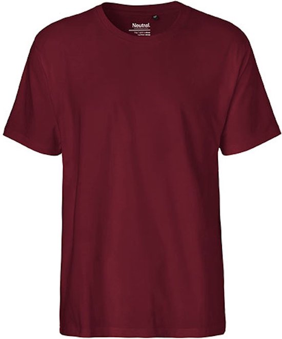 Fairtrade Men's Classic T-Shirt met korte mouwen Bordeaux - XXL