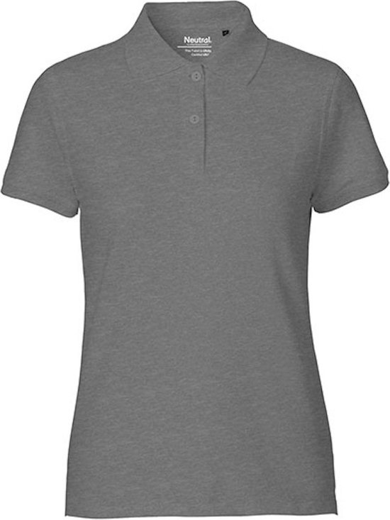 Ladies Classic Polo met korte mouwen Dark Heather - XXL