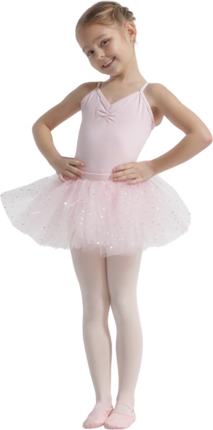 Jupe tutu, Jupe de ballet pour fille, Jupe tutu fille rose, Bella, Taille 98/104