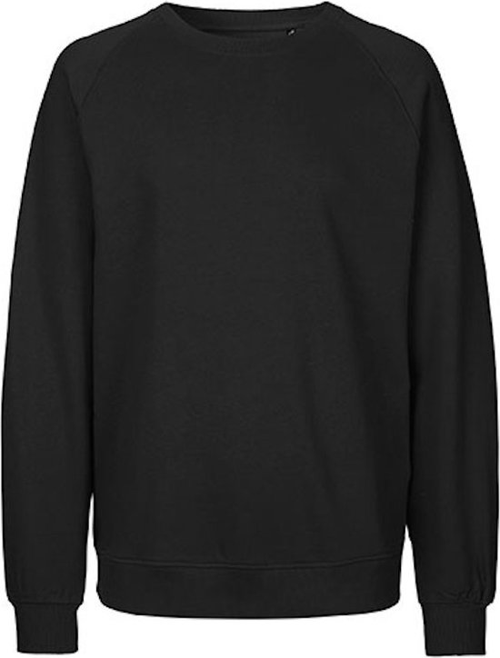 Fairtrade unisex sweater met ronde hals Black - 4XL